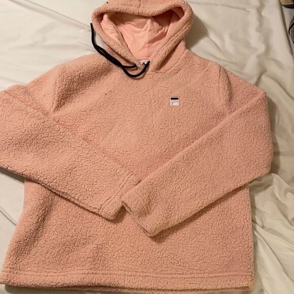 Fila Pink Fleece Hoodie Size S - Picture 1 of 5